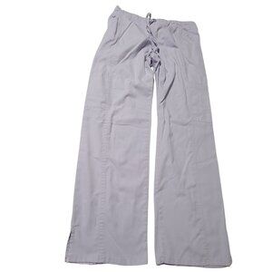 MG Medgear Scrub Pants Womens Size Small White Nurse Work Uniform Bottoms